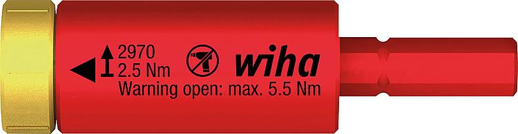 VDE-Drehmoment easyTorque Adapter für slimBits und slimVario®, max. 2,5 Nm VDE-Drehmoment easyTorque Adapter für slimBits und slimVario®, max. 2,5 Nm