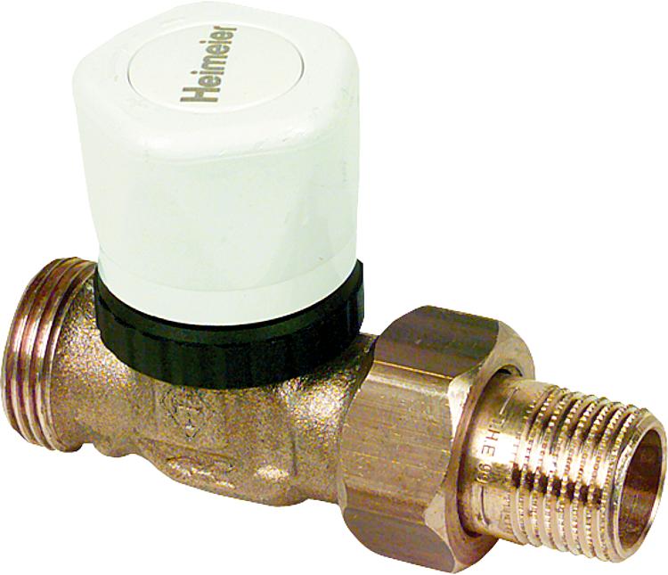 Vorlauf-Regulierventil DN 15 mit Thermostat Oberteil, Anschl. RP 1/2 Verschraubu Vorlauf-Regulierventil DN 15 mit Thermostat Oberteil, Anschl. RP 1/2 Verschraubu