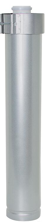 Überdachverlängerung, DN 60/125 silber, 1000mm Überdachverlängerung, DN 60/125 silber, 1000mm