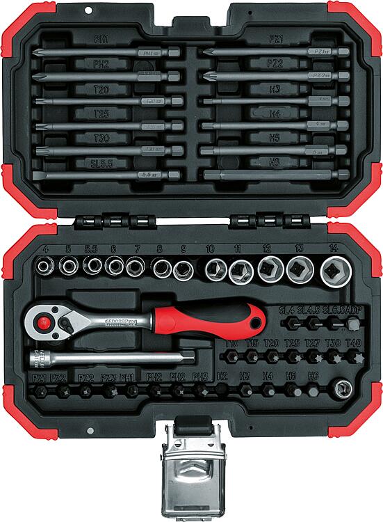 Bit-Set GEDORE red 51-teilig 1/4" R33003051, mit Transportkoffer Bit-Set GEDORE red 51-teilig 1/4" R33003051, mit Transportkoffer