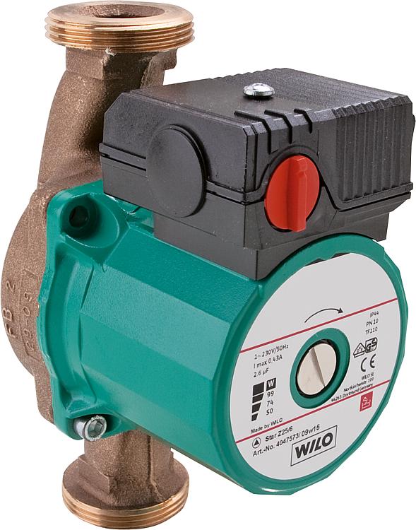 WILO Zirkulationspumpe Star-Z 25/6 BL 180mm 1'''' Motor 230 V WILO Zirkulationspumpe Star-Z 25/6 BL 180mm 1'''' Motor 230 V