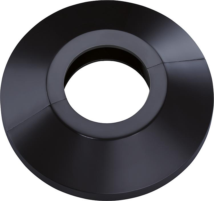 Einzelrosette Typ Stockholm Schwarzgrau- ähnlich RAL 7021 - 19mm Einzelrosette Typ Stockholm Schwarzgrau- ähnlich RAL 7021 - 19mm