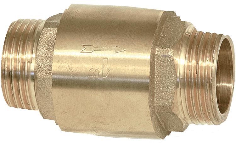 Rückschlagventil AGxAG 1 1/4" mit Metalleinsatz und Viton Dichtung Rückschlagventil AGxAG 1 1/4" mit Metalleinsatz und Viton Dichtung