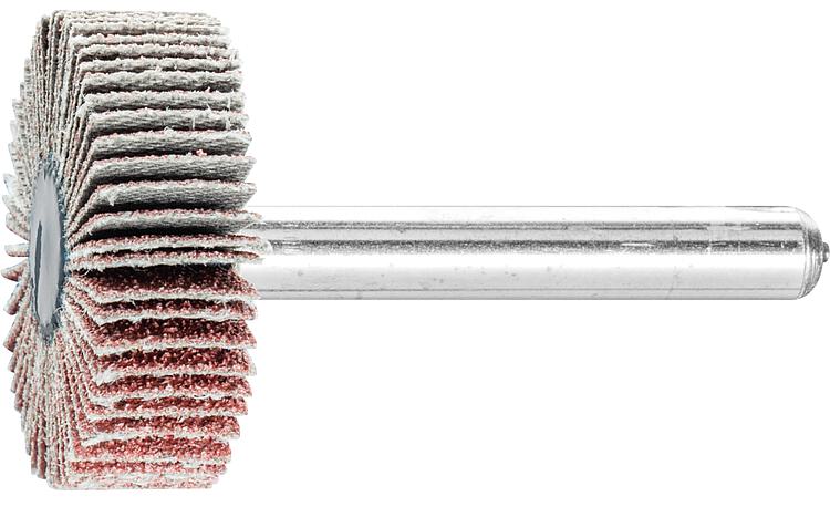 Fächerschleifer Pferd F, Ø 30 x 10 mm, Schaft-Ø 6 mm, Körnung A 80