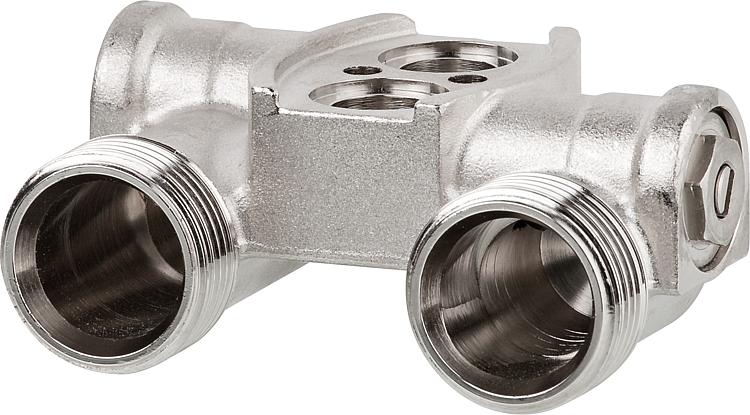 Hahnblock Light für Aluminium Heizkörper Seven u.Simun Super B4,Eckform Hahnblock Light für Aluminium Heizkörper Seven u.Simun Super B4,Eckform