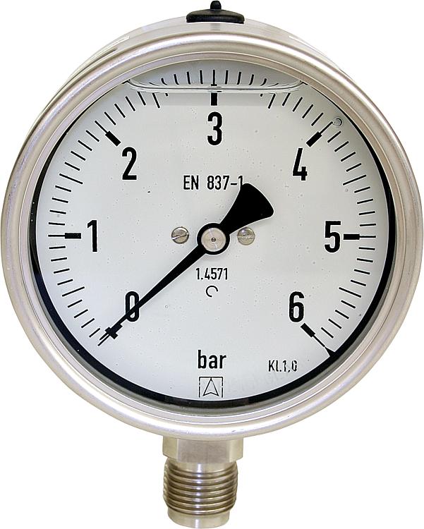 Manom.Chemie-1/0bar100mm G1/2