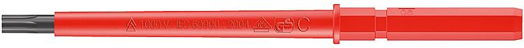 Wechselbit WERA VDE Kraftform Kompakt isoliert TORX® T8x154mm Wechselbit WERA VDE Kraftform Kompakt isoliert TORX® T8x154mm