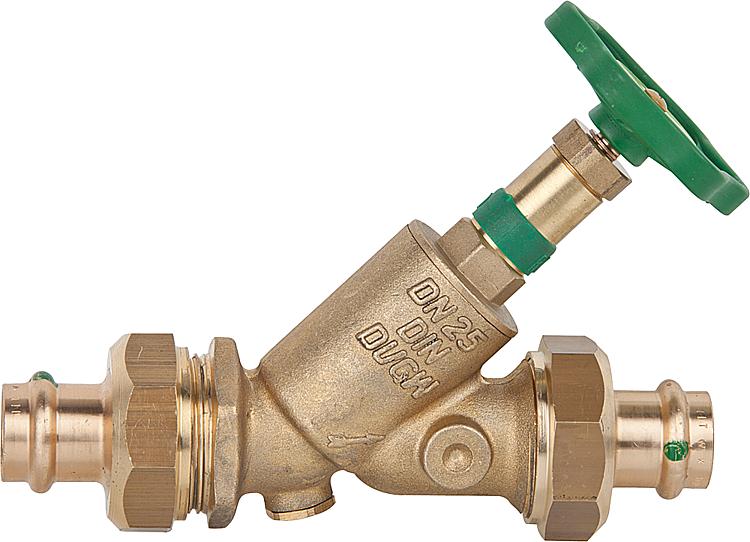 KFR-Ventil mit Prüfschraube mit Pressverschraubung-Viega DN 25/22mm nichtst. Spi KFR-Ventil mit Prüfschraube mit Pressverschraubung-Viega DN 25/22mm nichtst. Spi