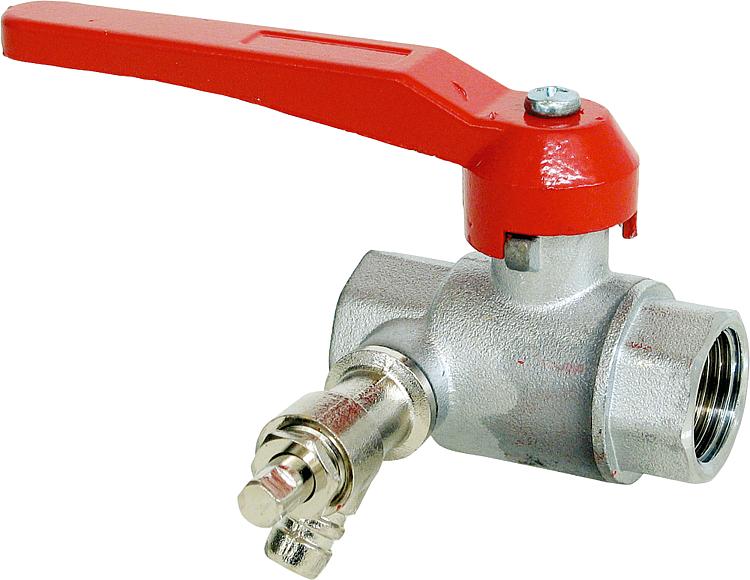 Kugelhahn Schwermodell PN 20 R 1" mit Entleerung in 1/4" Kugelhahn Schwermodell PN 20 R 1" mit Entleerung in 1/4"