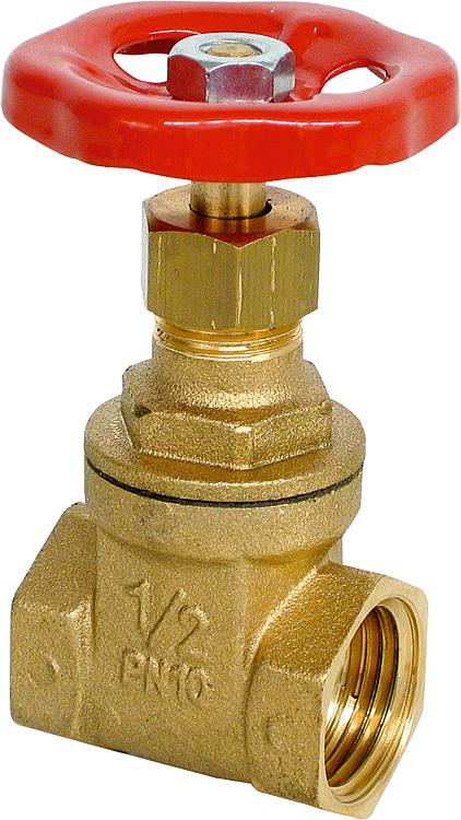 Muffenschieber Pressmessing PN 10  R 1" innen Muffenschieber Pressmessing PN 10  R 1" innen