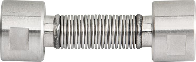 Edelstahlflexwellrohr ausziehbar DN15 (1/2") IGxIG Edelstahlflexwellrohr ausziehbar DN15 (1/2") IGxIG