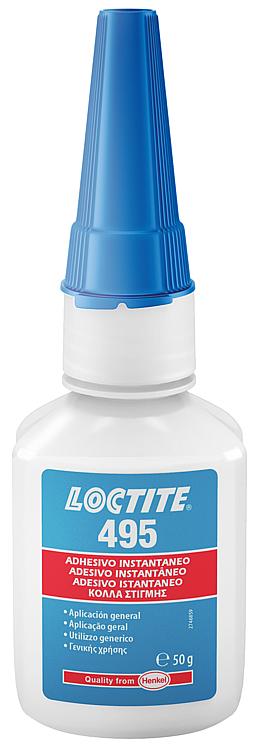 Universal-Sofortklebstoff niedrigviskos LOCTITE 495, 50g Dosierfasche