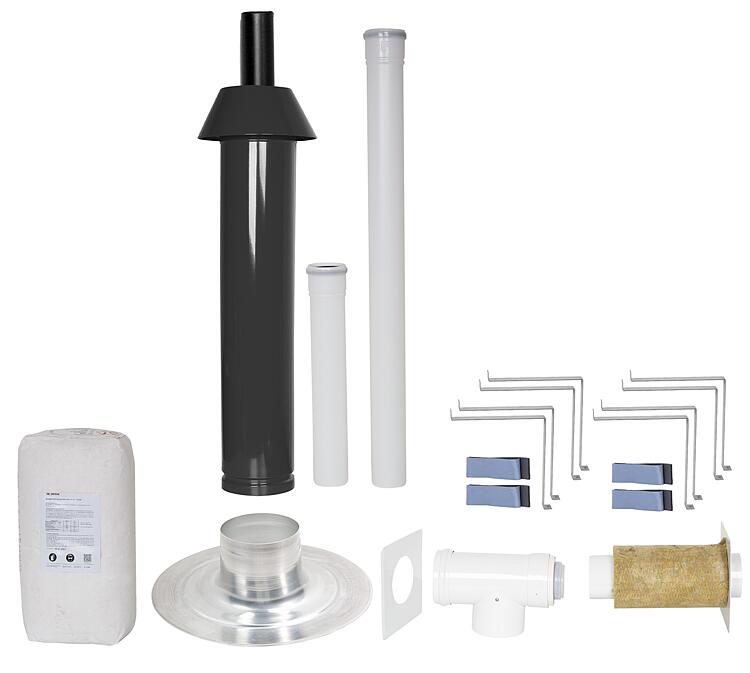 Grundpaket Porifix, Flachdach, DN 60/100, 1,0m Grundpaket Porifix, Flachdach, DN 60/100, 1,0m