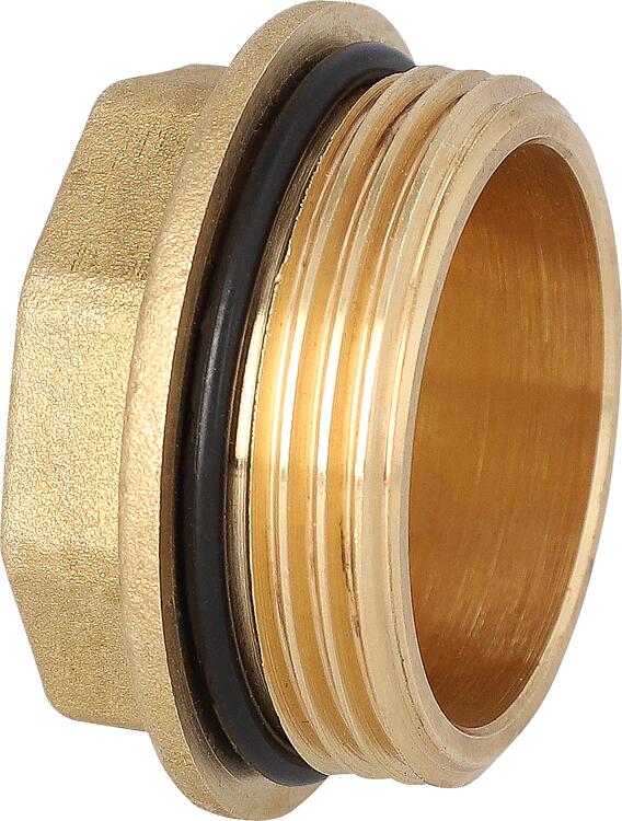Verschlussstopfen 1 1/4" selbstdichtend, Messing blank Verschlussstopfen 1 1/4" selbstdichtend, Messing blank