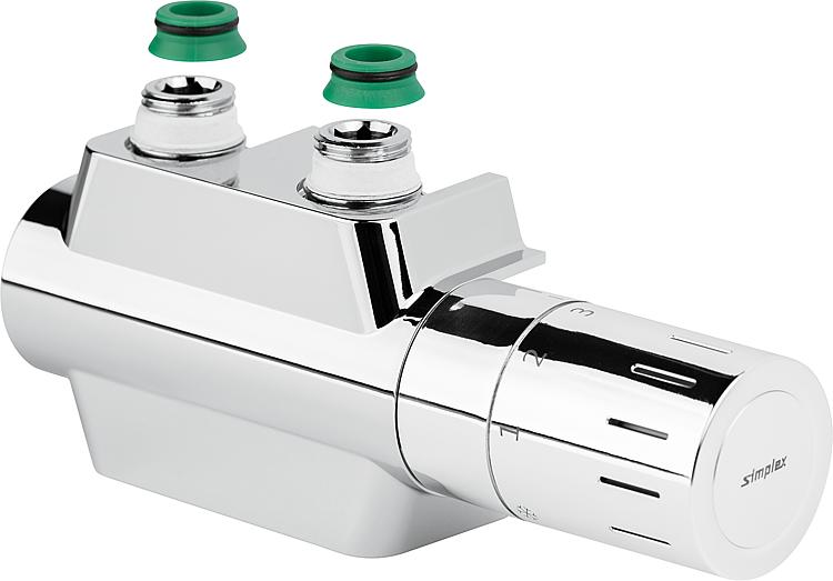 Ventilhahnblock Simplex Variodesign,fürEinrohr- und Zweirohrsysteme,chrom Ventilhahnblock Simplex Variodesign,fürEinrohr- und Zweirohrsysteme,chrom
