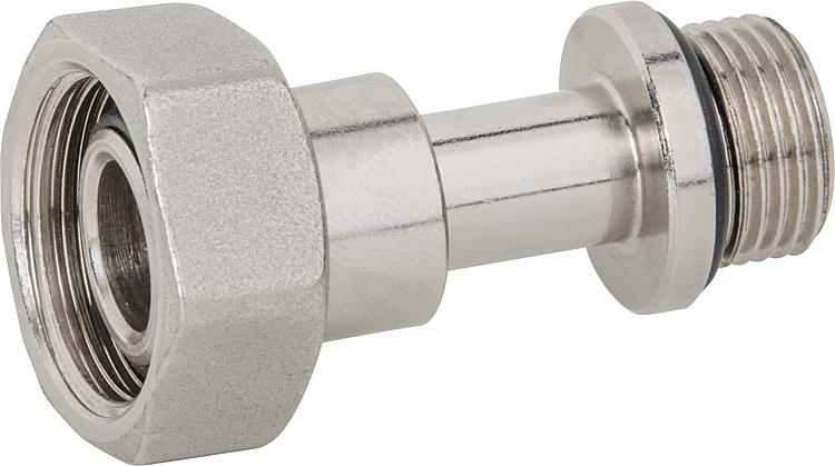 Ausgleichstülle DN10(3/8") mit ÜWM 5/8", selbstdichtend, für Vor- und Rücklaufve