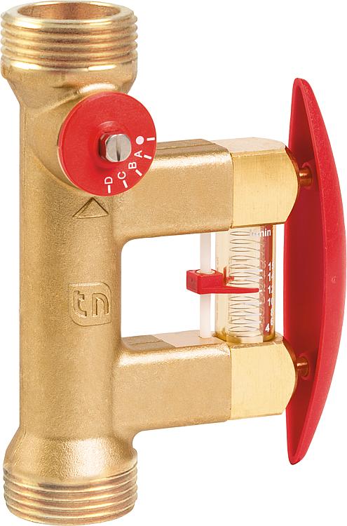Abgleichventil Tacosetter Bypass 100, DN 20 AG 1"x1", 2-8l/min, Kvs: 2,2