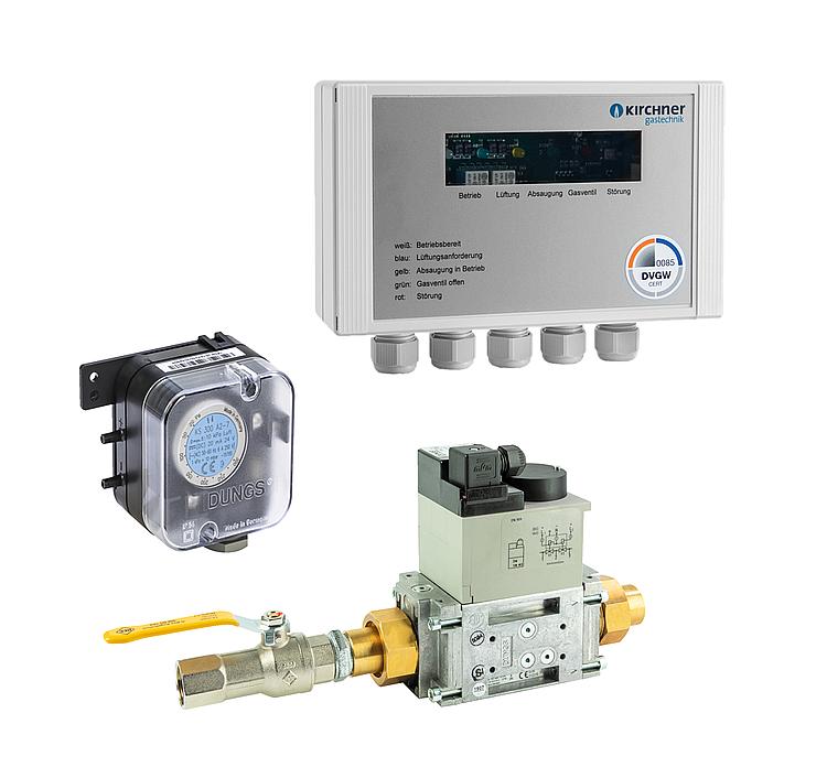 Küchenabgassicherung EMS 315R05 DN15(1/2") 230V bis 40KW Belastung