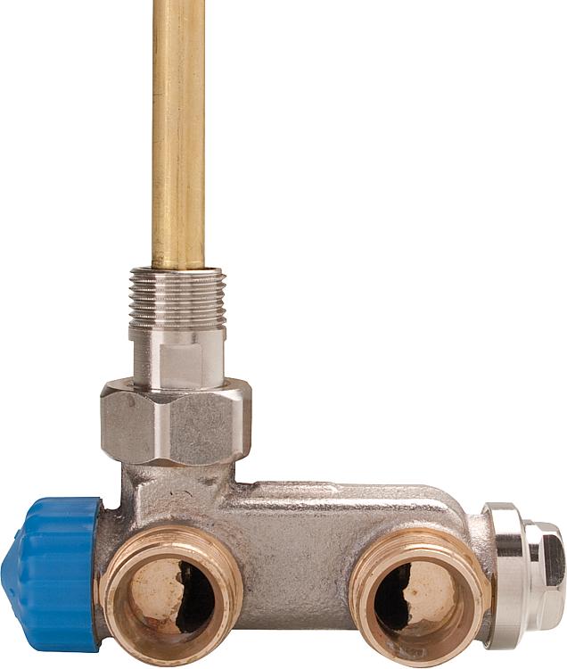 E-Z Ventil mit Tauchrohr DN 15 Einrohrsystem Durchgangsform