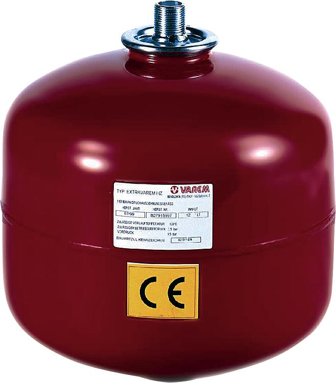 Ausdehnungsgefäß 12 Ltr. Extravarem LR 12l mit Flansch Ausdehnungsgefäß 12 Ltr. Extravarem LR 12l mit Flansch