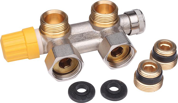 Ventil-Anschlussarmatur Danfoss VHS-UR,Eckform, DN15 (1/2")xDN20 (3/4") Eurokonu Ventil-Anschlussarmatur Danfoss VHS-UR,Eckform, DN15 (1/2")xDN20 (3/4") Eurokonu
