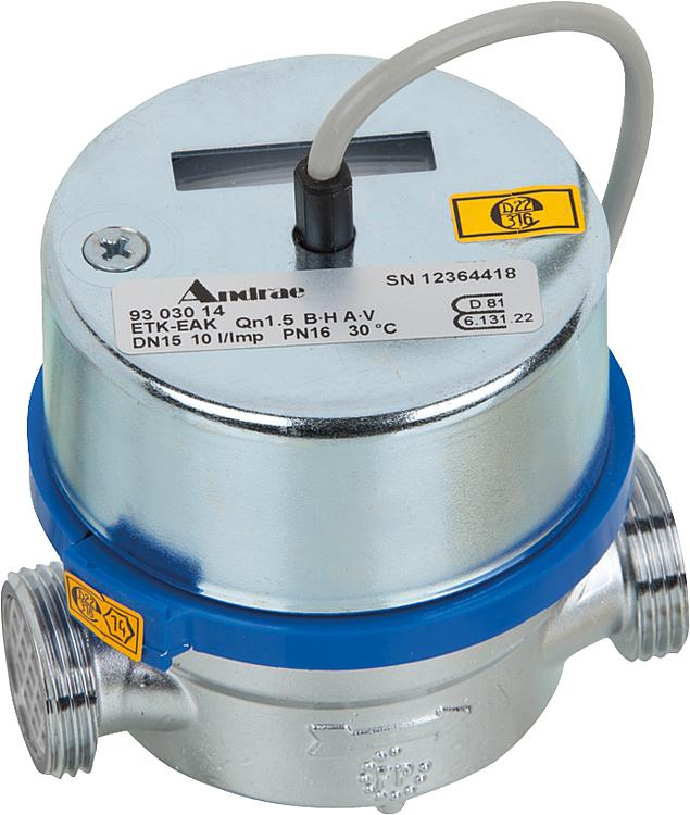 AP WasserzählerReedkontakt kalt Qn 1,5 m3/h=max 3m3/h 80mm bei max 16 bar 3/4''' AP WasserzählerReedkontakt kalt Qn 1,5 m3/h=max 3m3/h 80mm bei max 16 bar 3/4'''