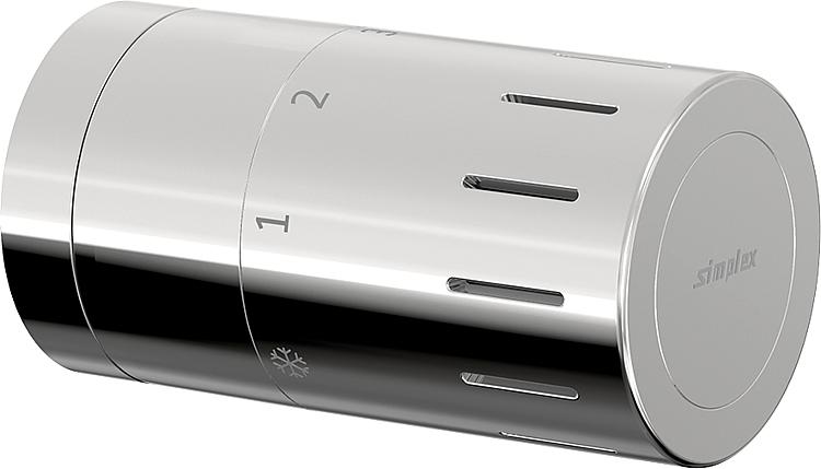 FL Design-Thermostatkopf TC-D1 chrom Klemmanschluss mit Nullstellung FL Design-Thermostatkopf TC-D1 chrom Klemmanschluss mit Nullstellung
