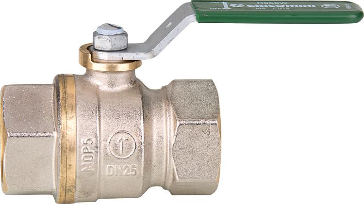 Trinkwasser-Kugelhahn R950W Dado, DN15 (1/2") IG Messing vernickelt / Hebelgriff Trinkwasser-Kugelhahn R950W Dado, DN15 (1/2") IG Messing vernickelt / Hebelgriff