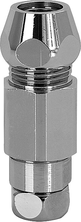 Rückflußverhinderer DN10 (3/8") ÜWM 3/8" x Querverschr. 10mm Messing verchromt Rückflußverhinderer DN10 (3/8") ÜWM 3/8" x Querverschr. 10mm Messing verchromt