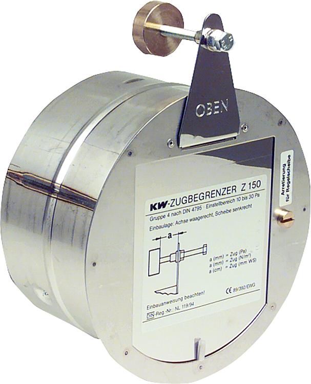 KW-Zugbegrenzer Reglerklappe Standard Z, ø 150 mm KW-Zugbegrenzer Reglerklappe Standard Z, ø 150 mm