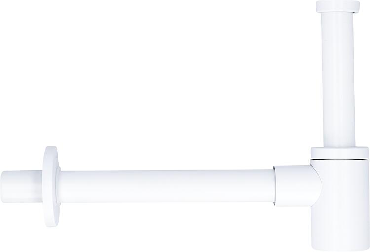 Waschtisch-Flaschensiphon Design Edelstahl weiß, DN32 (1 1/4") x 32mm Waschtisch-Flaschensiphon Design Edelstahl weiß, DN32 (1 1/4") x 32mm