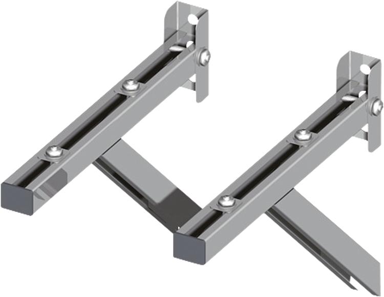 Kunststoff-Abgassystem Wandkonsole 100-200mm DN 080/125 2 Stück Kunststoff-Abgassystem Wandkonsole 100-200mm DN 080/125 2 Stück
