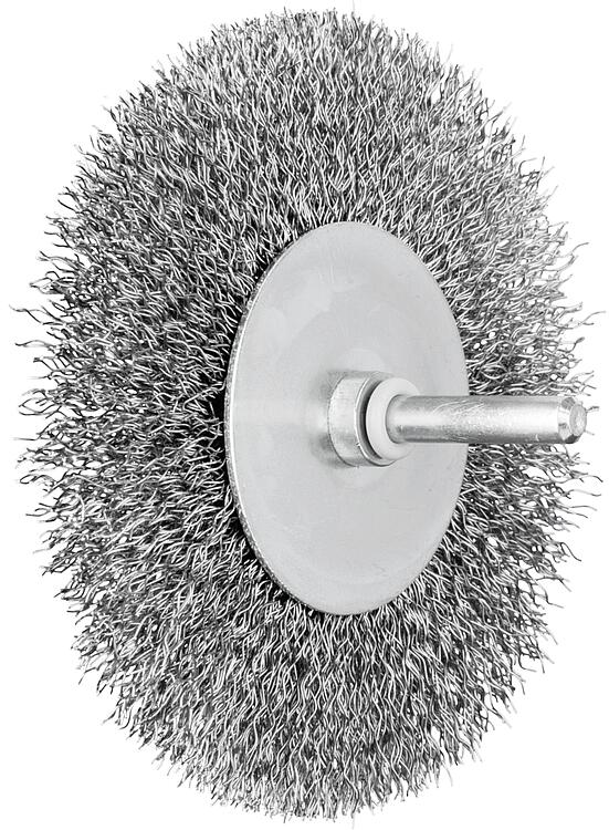Rundbürste, Ø 100 mm, Schaft-Ø 6 mm, Stahldraht Ø 0,30
