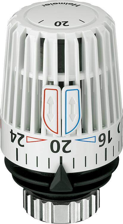 Heimeier Thermostat-Kopf K Einstellskala mit Temp. Sollwertbereich 6-28 C