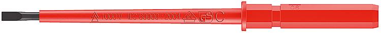 Wechselbit WERA VDE Kraftform Kompakt isoliert 1,0x5,5x154mm Wechselbit WERA VDE Kraftform Kompakt isoliert 1,0x5,5x154mm