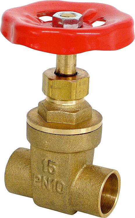 Absperrschieber PN10 mit Lötanschluß 12mm Absperrschieber PN10 mit Lötanschluß 12mm