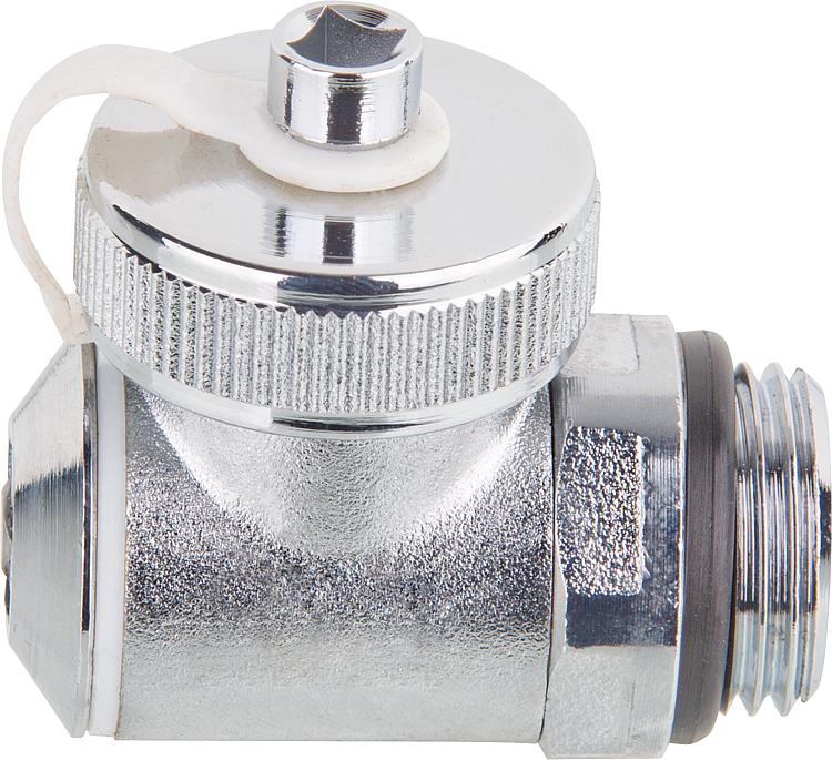 Befüll- & Entleerhahn 1/2" selbstdichtend vernickelt Befüll- & Entleerhahn 1/2" selbstdichtend vernickelt