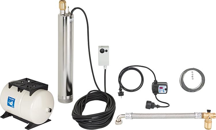Wasserversorgungspaket Zehnder TM 12 mit Druckbehälter und Druckschalter Wasserversorgungspaket Zehnder TM 12 mit Druckbehälter und Druckschalter