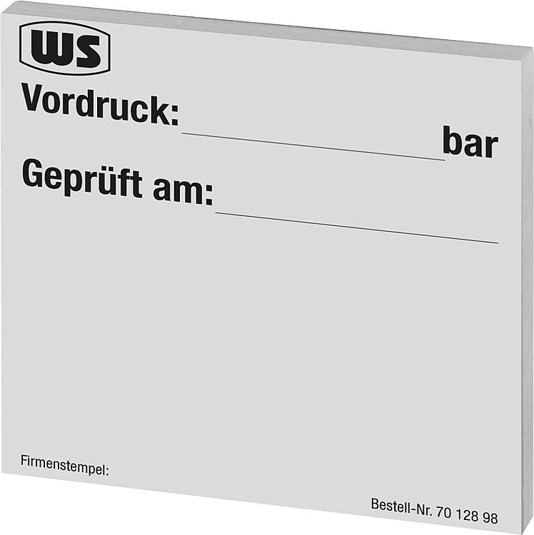 Wartungsaufkleber "Prüfung Ausdehnungsgefäß" 1 Block 50 Stk. weiß Wartungsaufkleber "Prüfung Ausdehnungsgefäß" 1 Block 50 Stk. weiß