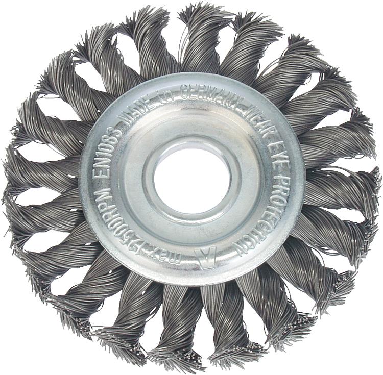 Zopfrundbürste Ø 125x14 mm Stahldraht 0,5 mm Zopfrundbürste Ø 125x14 mm Stahldraht 0,5 mm