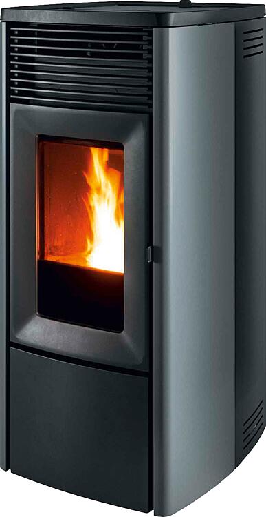 Pelletofen MCZ EGO Hydromatic 8 R, Grundgerät mit Verkleidung Silber Metall , 8,0 KW Pelletofen MCZ EGO Hydromatic 8 R, Grundgerät mit Verkleidung Silber Metall , 8,0 KW