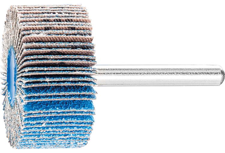 Fächerschleifer Pferd F, Ø 40 x 20 mm, Schaft-Ø 6 mm, Körnung A 80