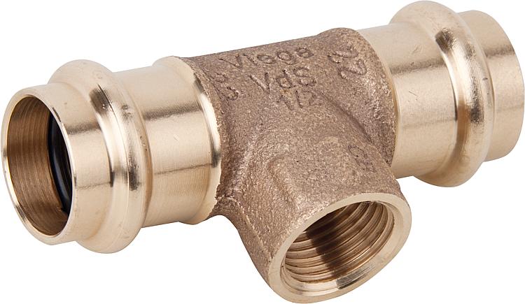 Sanpress T-Stück Modell 2217.2, mit V-Contur d1-12 d2-1/2 d3-12 Sanpress T-Stück Modell 2217.2, mit V-Contur d1-12 d2-1/2 d3-12