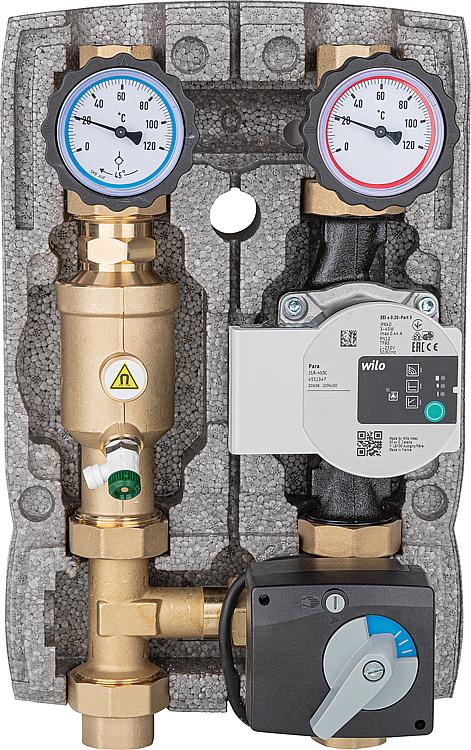 Heizkreisset Easyflow DN25(1") Magnetitabscheider gemischt, Pumpe und Mischermot Heizkreisset Easyflow DN25(1") Magnetitabscheider gemischt, Pumpe und Mischermot