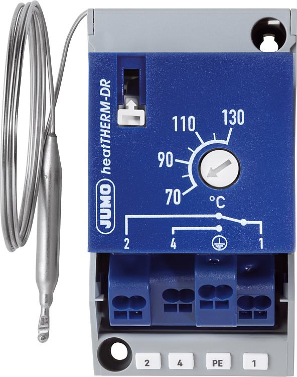 Jumo Thermostat (STB) für Hutschienenmontage TH35 Typ 603070/0070, 70..130 C Jumo Thermostat (STB) für Hutschienenmontage TH35 Typ 603070/0070, 70..130 C