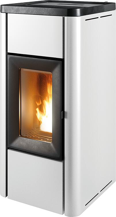 Pelletofen MCZ GHEA Air 6 R, Grundgerät mit Verkleidung Metall Weiß_302