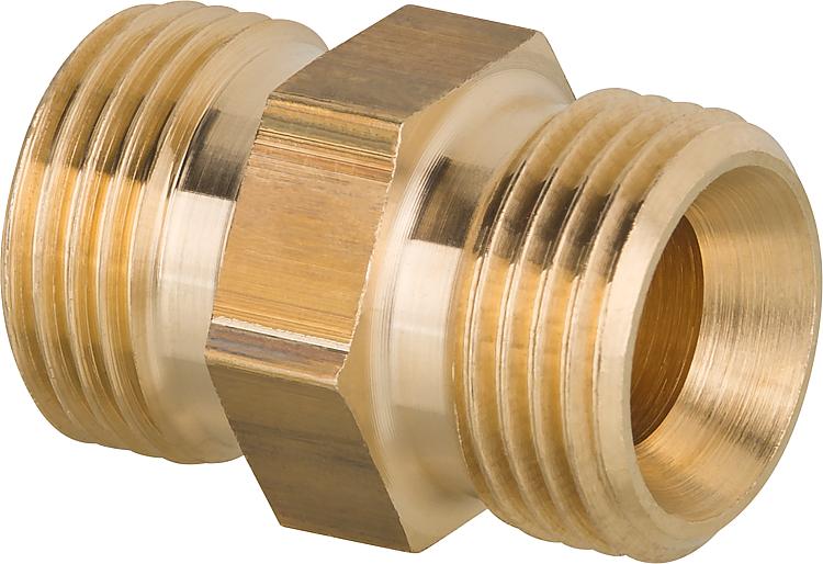 Doppelnippel bds. 3/8" mit Innenkonus 60 