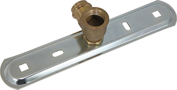 Anschlussplatte AP mit Pressan- schluß Profipress-G 22x1, Verdreh- sicherung für Einstutzengaszähler Anschlussplatte AP mit Pressan- schluß Profipress-G 22x1, Verdreh- sicherung für Einstutzengaszähler