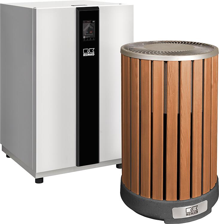 Split-Wärmepumpe Remko HTS 90, 1 - 8 kW, Aussenmodul Holzoptik Split-Wärmepumpe Remko HTS 90, 1 - 8 kW, Aussenmodul Holzoptik