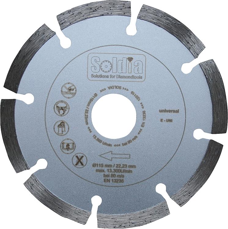 Diamant-Trennscheibe universal E-UNI Drm. 115 x 22,23mm